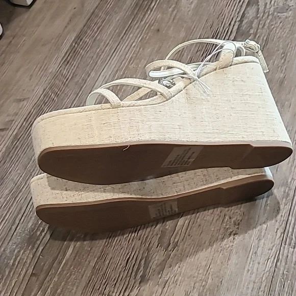 Wild Fable Ronnie Strappy Platform Wedge Heels with Memory Foam Size 8.5 - Picture 8 of 8